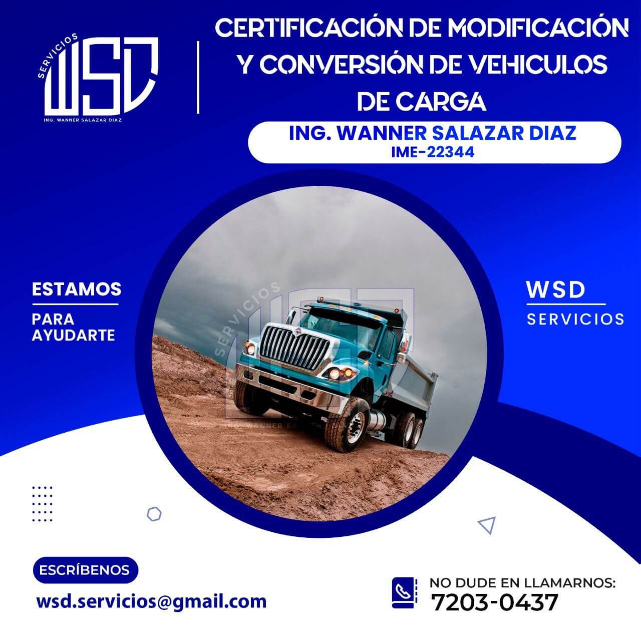 Certificación de modificación y conversión de vehiculos de carga